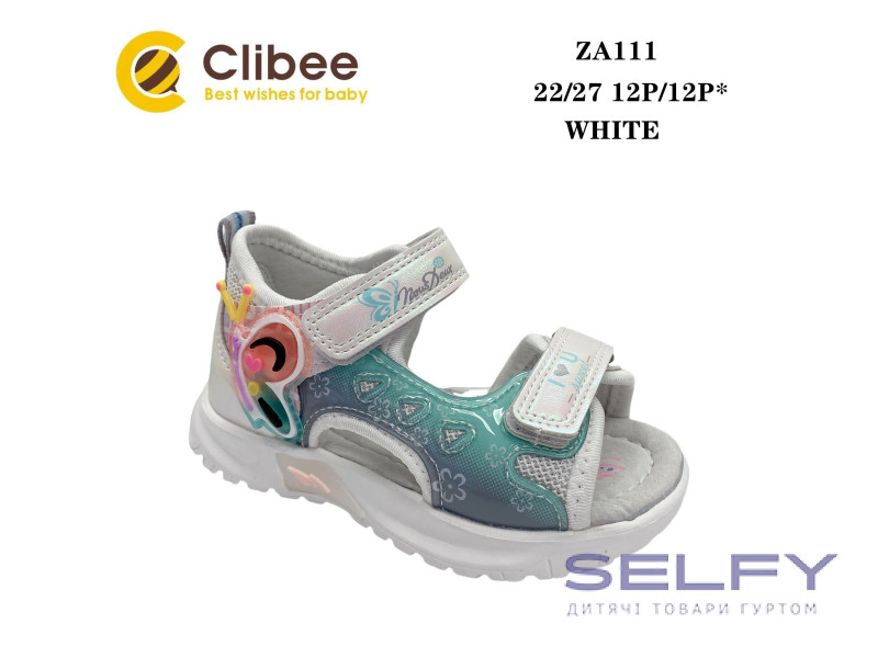 Босоніжки дитячі Clibee ZA111 white 22-27, Фото 1