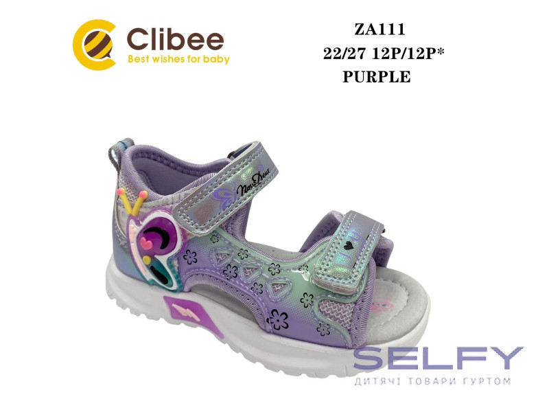 Босоніжки дитячі Clibee ZA111 purple 22-27, Фото 1