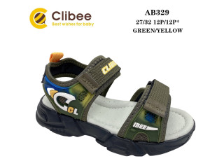 Босоніжки дитячі Clibee AB329 green-yellow 27-32