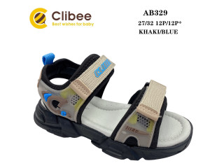 Босоніжки дитячі Clibee AB329 khaki-blue 27-32