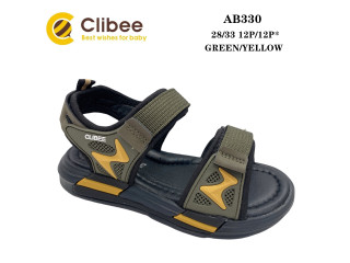 Босоніжки дитячі Clibee AB330 green-yellow 28-33