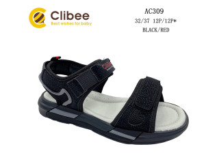 Босоніжки дитячі Clibee AC309 black-red 32-37