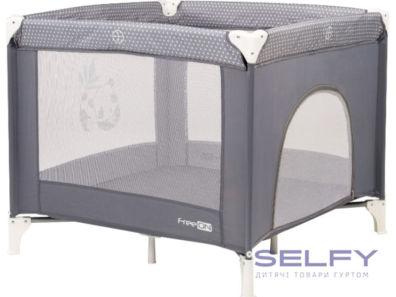 Манеж для ребенка FreeON Square Panda, grey, Фото 3