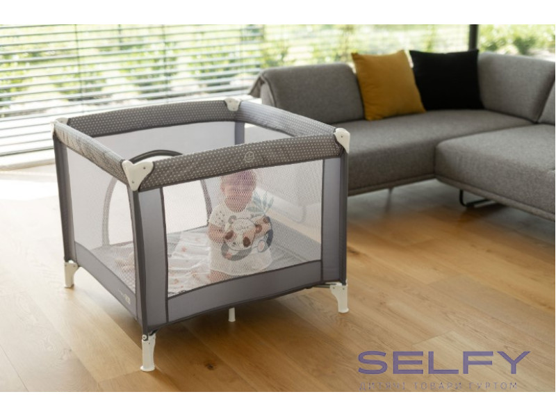 Манеж для ребенка FreeON Square Panda, grey, Фото 7