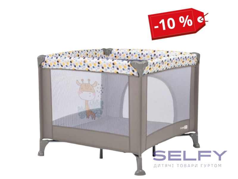 Манеж для дитини FreeON Square Giraffe, grey, Фото 1