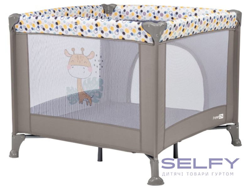 Манеж для дитини FreeON Square Giraffe, grey, Фото 1