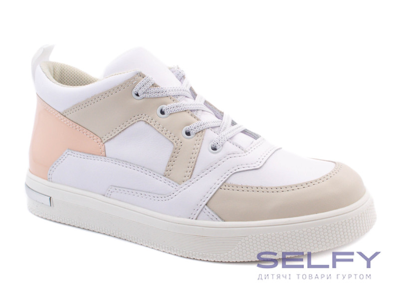 Кросівки Ш-515 біла, пудра, шкіра 36-39, Фото 1