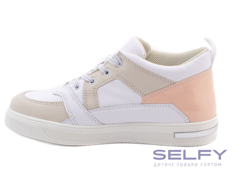 Кросівки Ш-515 біла, пудра, шкіра 36-39, Фото 3