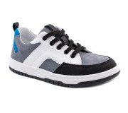 Кросівки Ш-462 Е біла, сіра, чорна шкіра 32-39