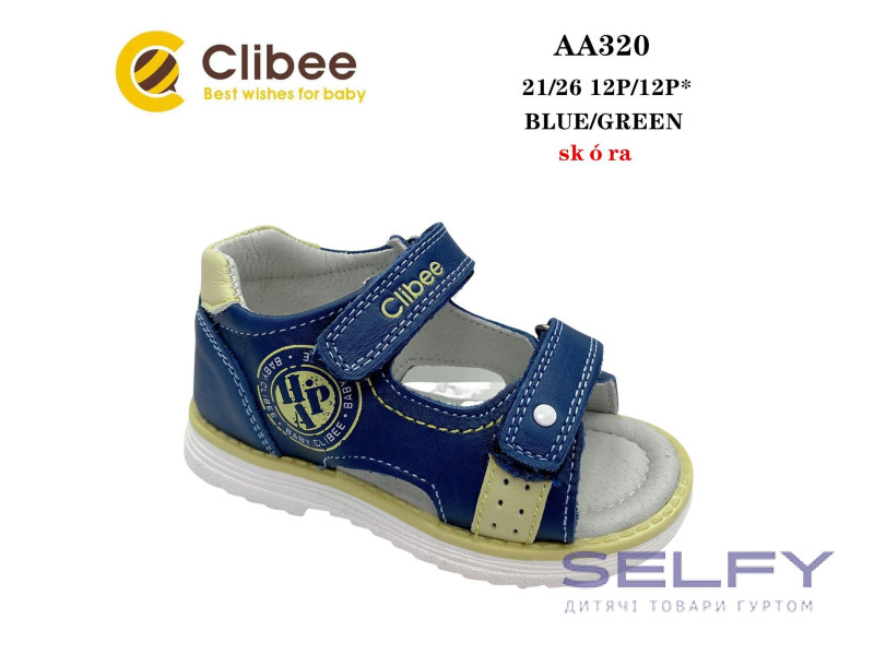 Босоніжки дитячі Clibee AA320 blue-green 21-26, Фото 1