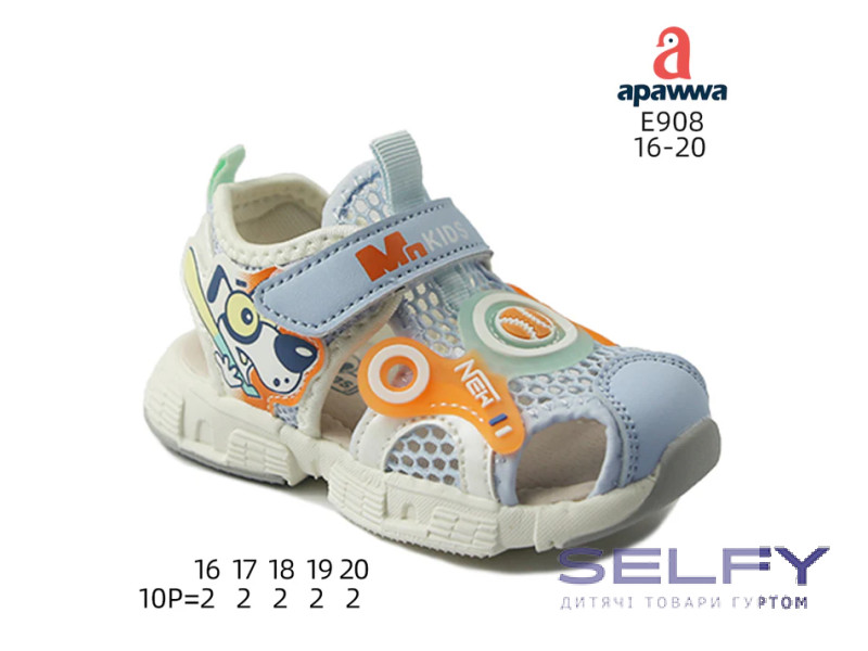 Босоніжки дитячі Apawwa E908 blue 16-20, Фото 1