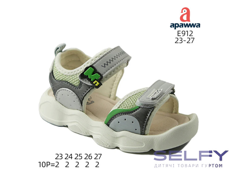 Босоніжки дитячі Apawwa E912 grey 23-27, Фото 1