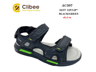 Босоніжки дитячі Clibee AC307 black-green 32-37