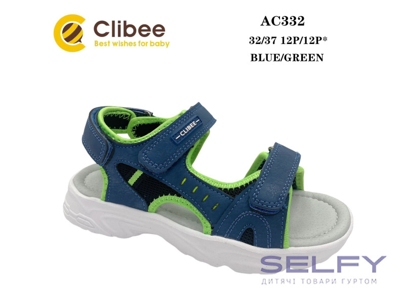 Босоніжки дитячі Clibee AC332 blue-green 32-37, Фото 1