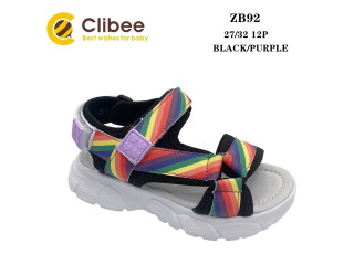 Босоніжки дитячі Clibee ZB92 black-purple 27-32