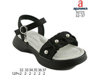 Босоніжки дитячі Apawwa N725 black 32-37