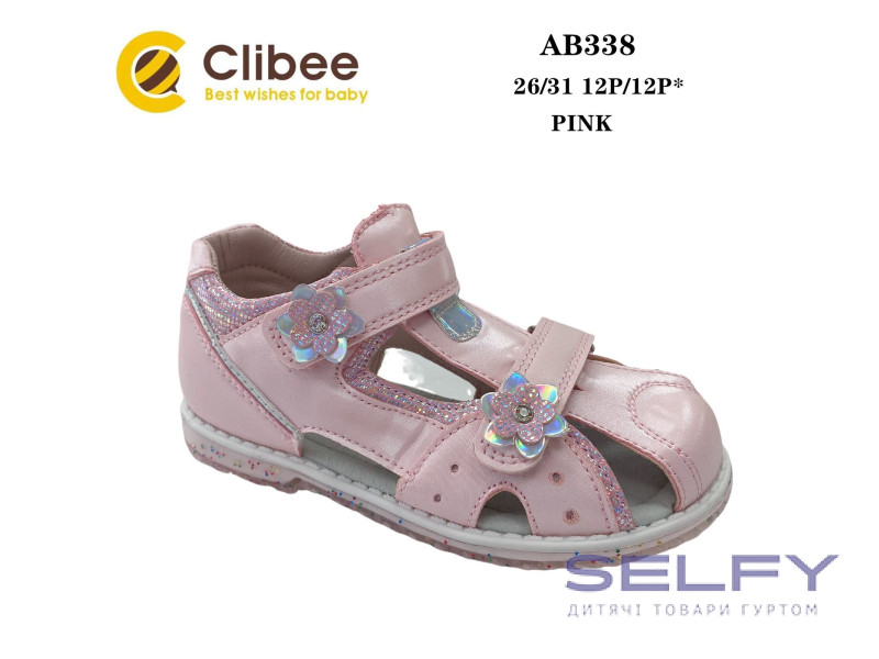 Босоніжки дитячі Clibee AB338 pink 26-31, Фото 1