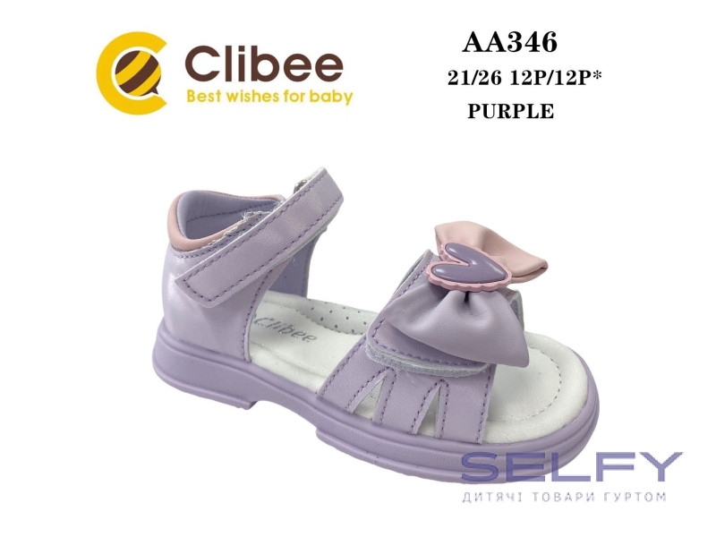 Босоніжки дитячі Clibee AA346 purple 21-26, Фото 1