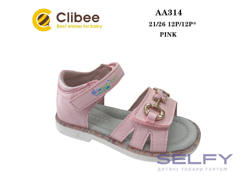 Босоніжки дитячі Clibee AA314 pink 21-26, Фото 1