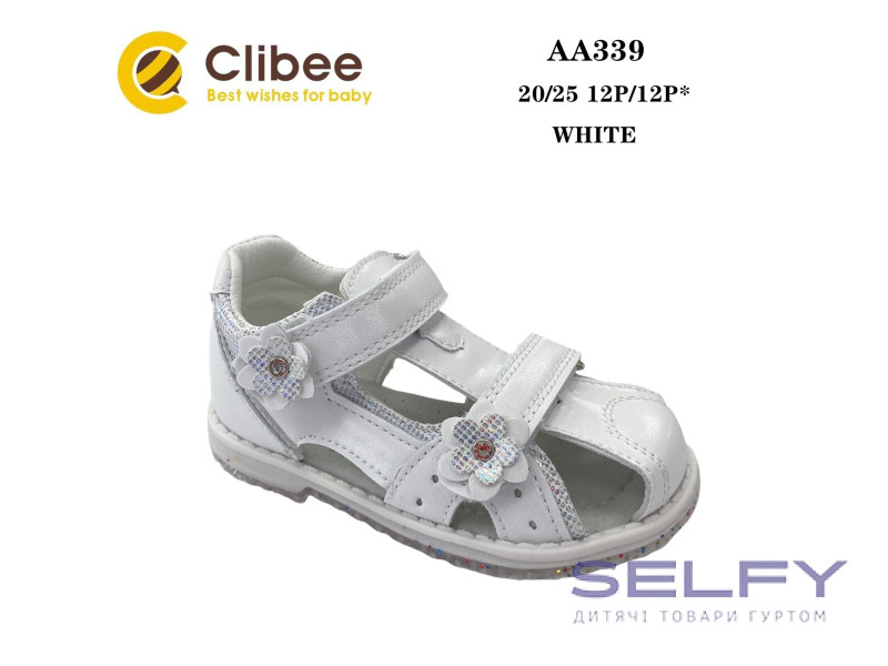 Босоніжки дитячі Clibee AA339 white 20-25, Фото 1