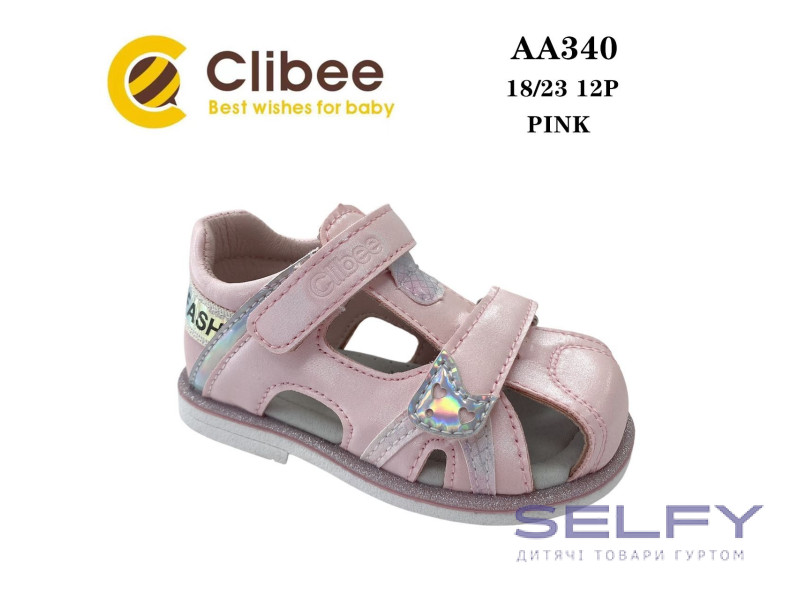 Босоніжки дитячі Clibee AA340 pink 18-23, Фото 1
