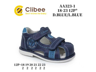 Босоножки детские Clibee AA323-1 d.blue-l.blue 18-23