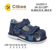 Босоніжки дитячі Clibee AA323-1 d.blue-l.blue 18-23