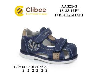 Босоніжки дитячі Clibee AA323-3 blue-khaki 18-23