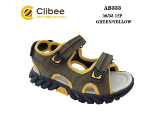 Босоніжки дитячі Clibee AB333 green-yellow 28-33