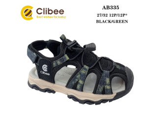 Босоніжки дитячі Clibee AB335 black-green 27-32