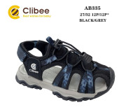 Босоніжки дитячі Clibee AB335 black-grey 27-32