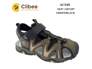 Босоніжки дитячі Clibee AC349 green-black 32-37