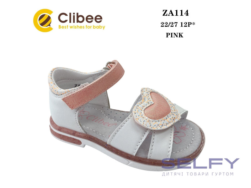 Босоніжки дитячі Clibee ZA114 pink 22-27, Фото 1