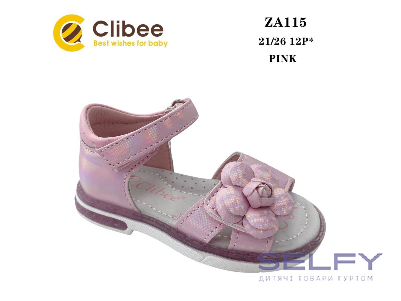 Босоніжки дитячі Clibee ZA115 pink 21-26, Фото 1