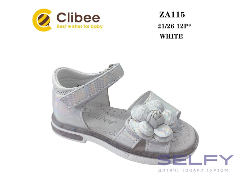 Босоніжки дитячі Clibee ZA115 white 21-26, Фото 1