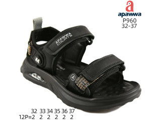 Босоніжки дитячі Apawwa P960 black 32-37