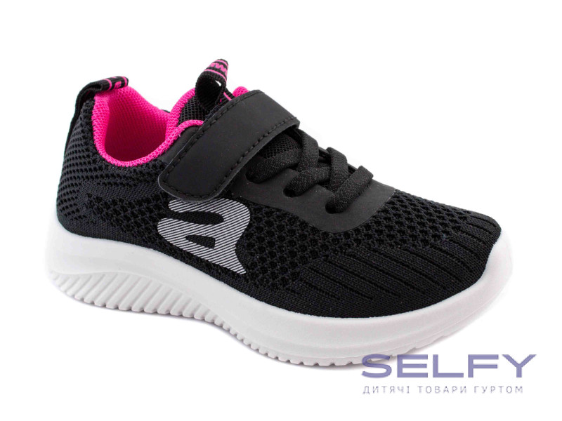 Кросівки дитячі Apawwa Z392 black-fuchsia 20-25, Фото 1