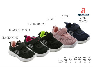 Кросівки дитячі Apawwa Z392 black-pink 20-25