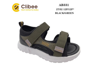 Босоніжки дитячі Clibee AB331 black-green 27-32