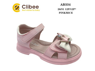 Босоніжки дитячі Clibee AB334 pink-rice 26-31