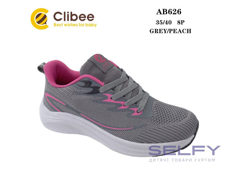 Кросівки Clibee AB626 grey-peach 35-40, Фото 1