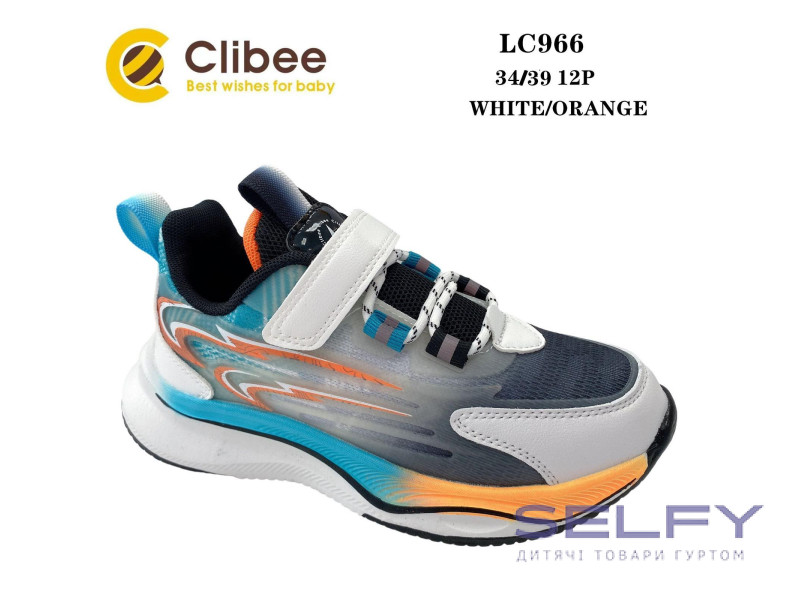 Кросівки дитячі Clibee LC966 white-orange 34-39, Фото 1