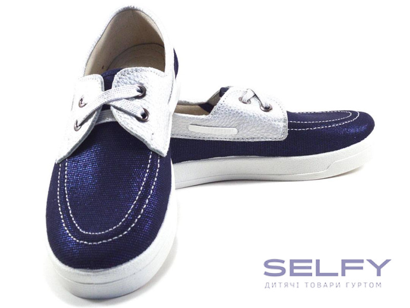 Топсайдер 33-39 сині, срібні, Фото 3