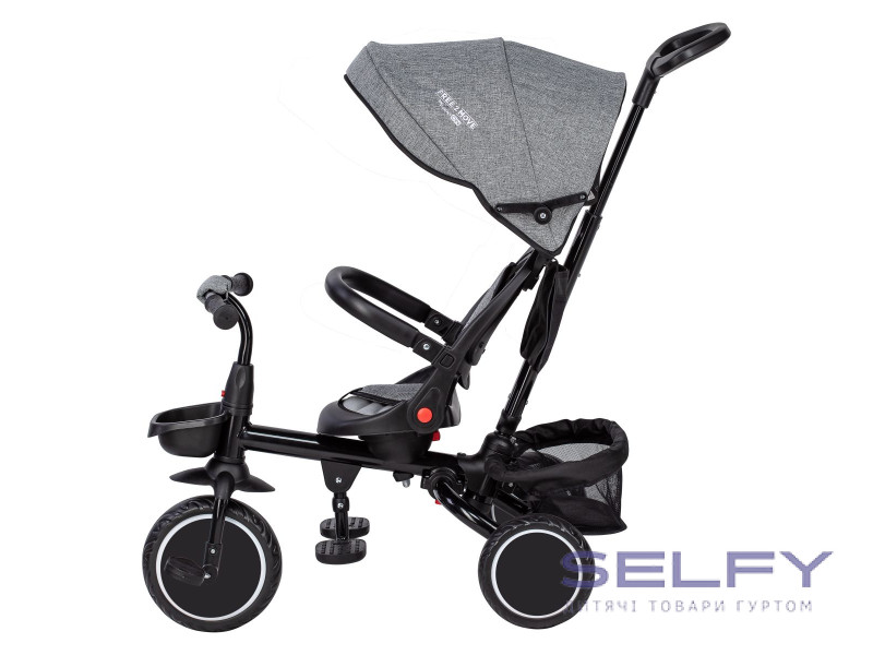 Триколісний дитячий велосипед Free2Move Elipso, black - grey, Фото 6