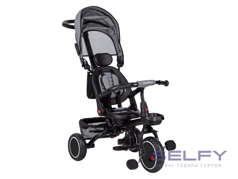 Триколісний дитячий велосипед Free2Move Elipso, black - grey, Фото 8
