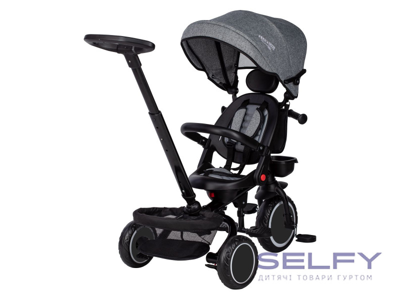 Триколісний дитячий велосипед Free2Move Elipso, black - grey, Фото 9