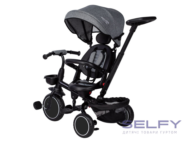 Триколісний дитячий велосипед Free2Move Elipso, black - grey, Фото 10