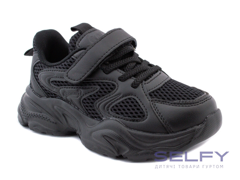 Кроссовки детские Apawwa V298 black 30-37, Фото 1