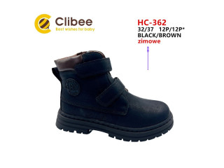 Черевики зимові Clibee HC-362 black-brown 32-37 порозмірно