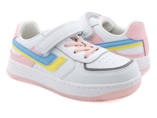Кроссовки детские Clibee L509 white-pink 30-37